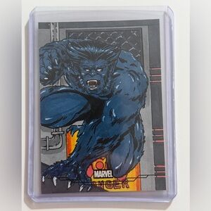 2025 Topps Marvel Chrome 1/1 Beast Limuel Pinzon Sketch